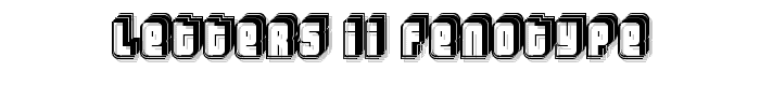 Letters II "Fenotype" font